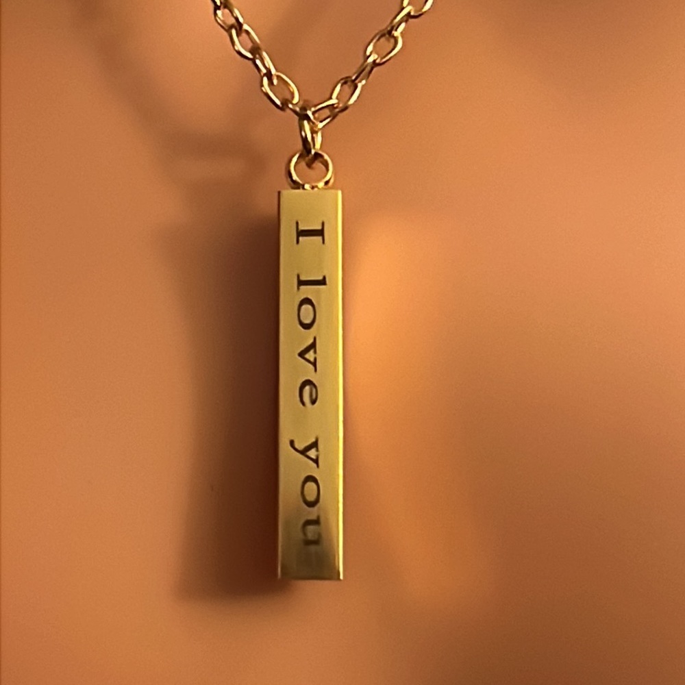 ❤️Stainless Steel Necklace  I Love You Forever & Always